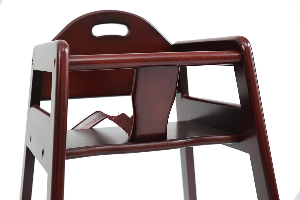 L.A. Baby stackable high chair showing compact storage for small spaces