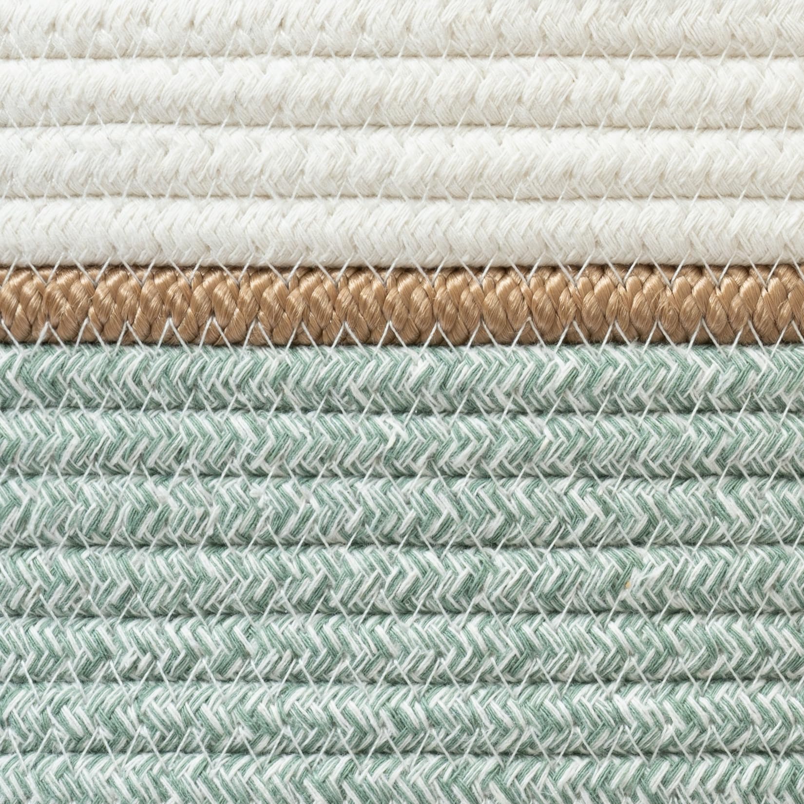 La Jolie Muse ivy green basket complements boho and minimalist interiors.