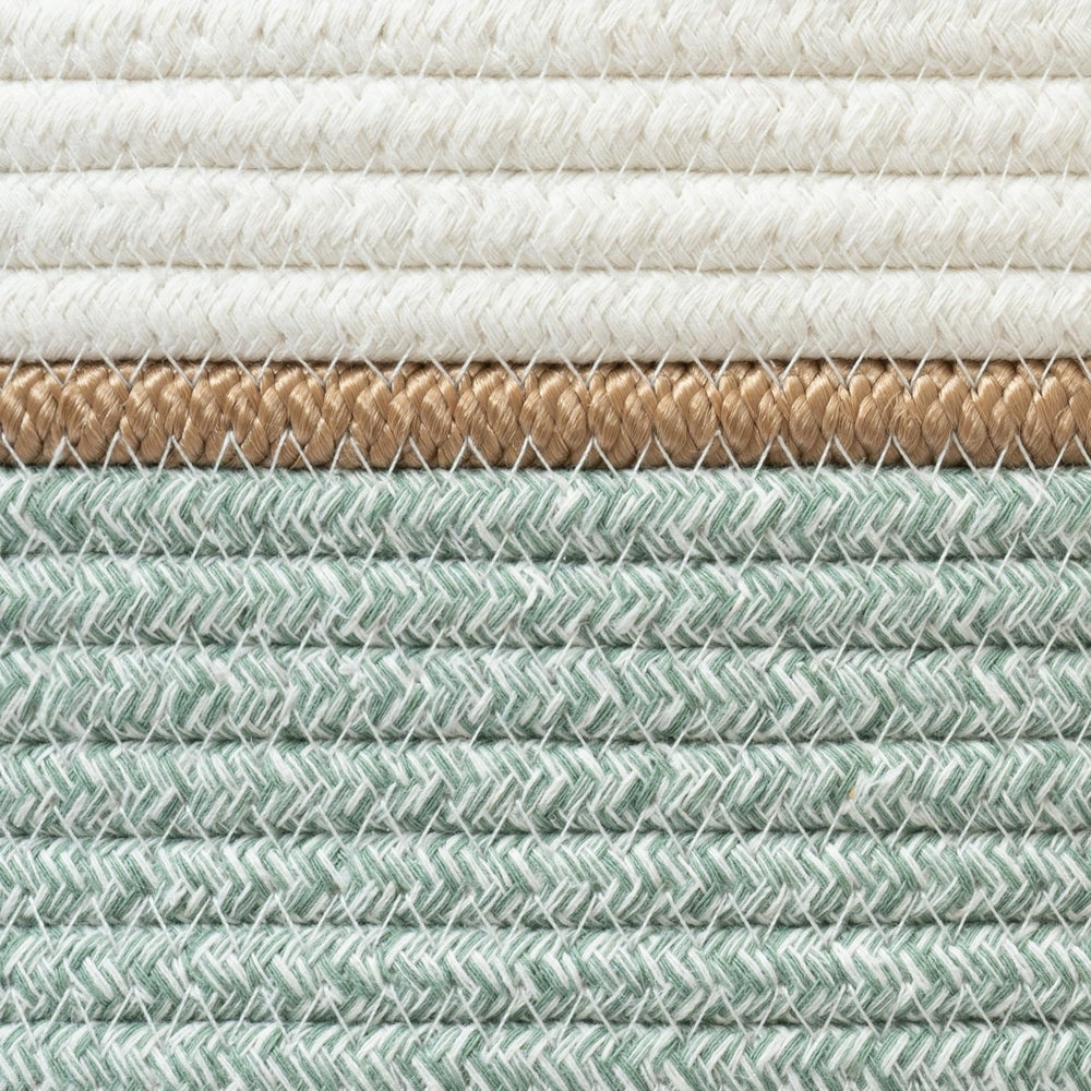 La Jolie Muse ivy green basket complements boho and minimalist interiors.