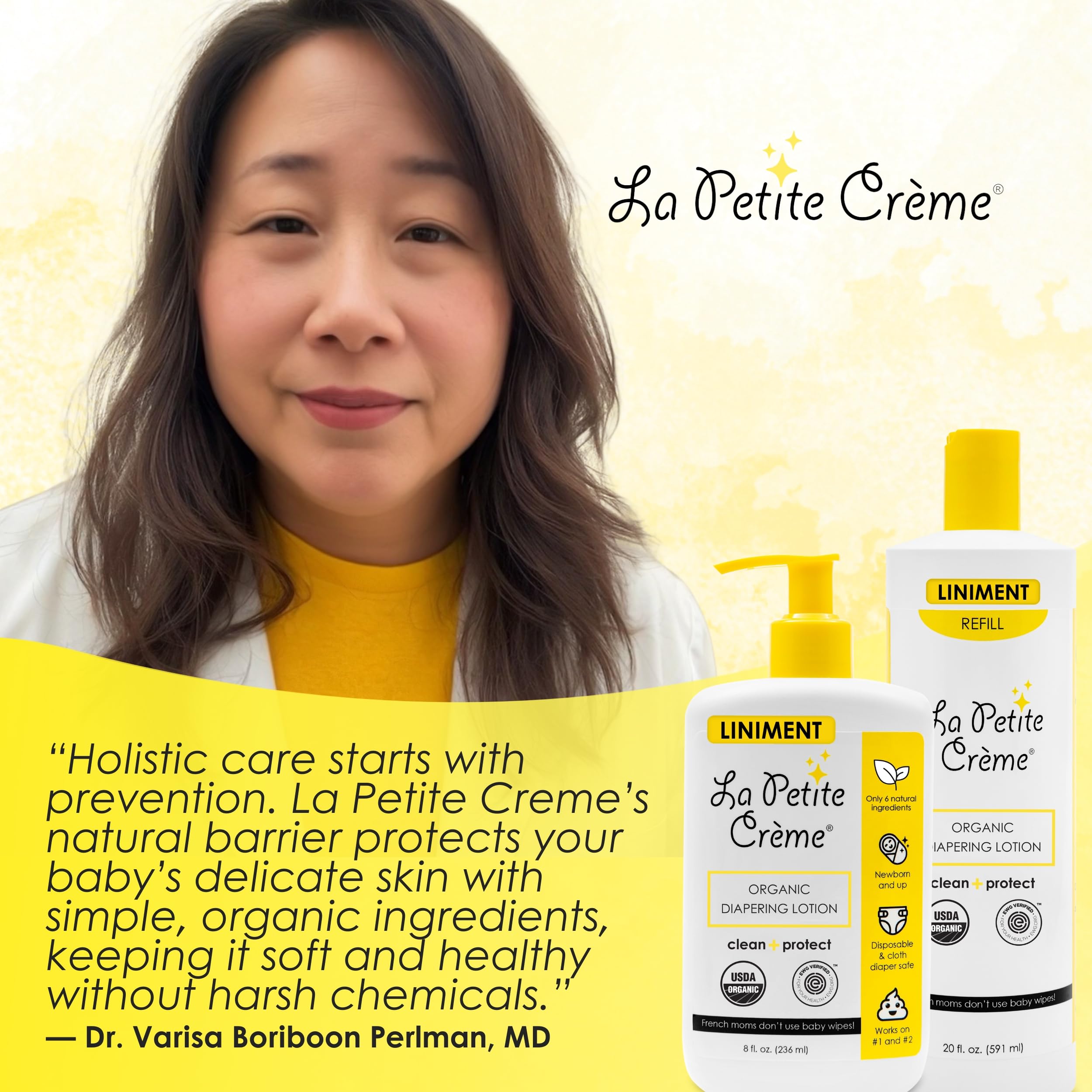La Petite Creme eco-friendly diaper care supports cloth and disposable diaper routines.