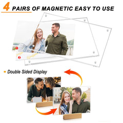 laapee magnetic acrylic frame swaps photos easily without tools