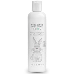 BioLove Relaxing Bath bottle pour shows gentle care for delicate baby skin.