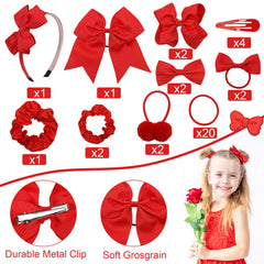LACGO grosgrain bow clips in multiple sizes for versatile styles