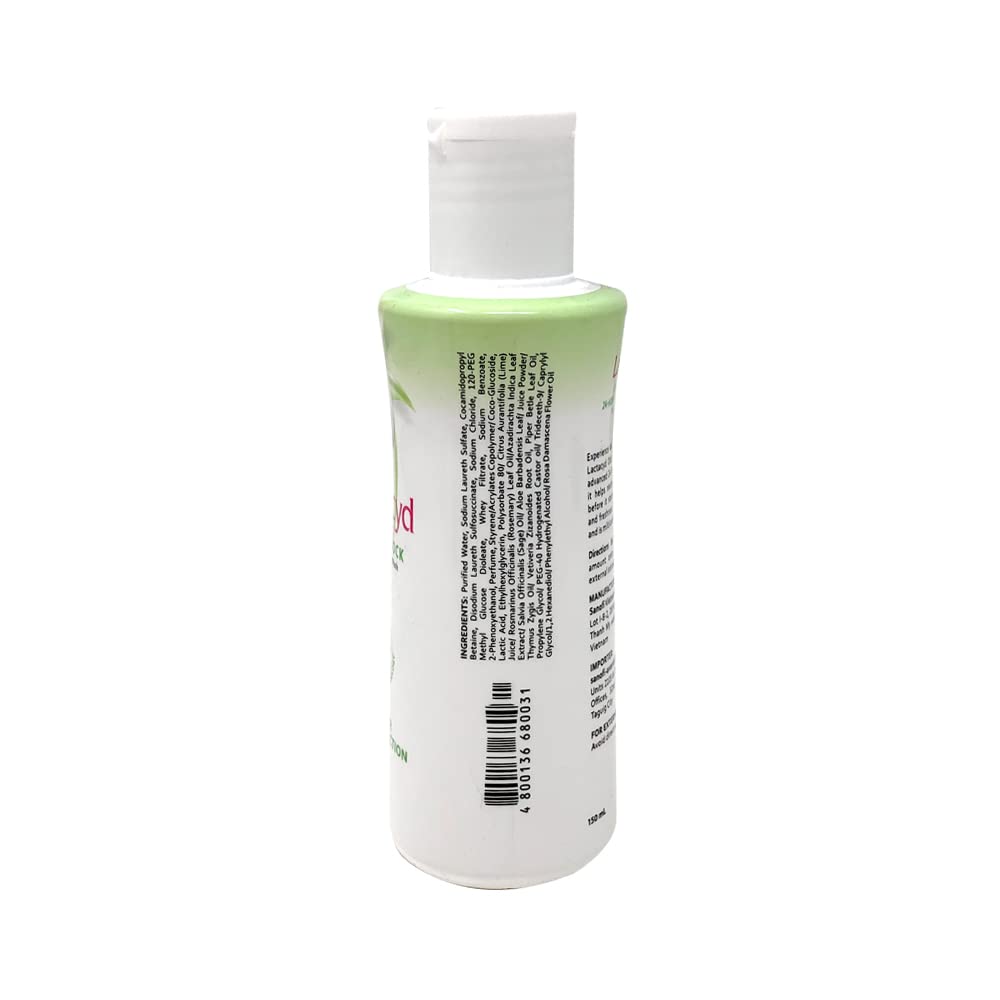 Lactacyd Fresh bottle label close-up shows mild, daily use.