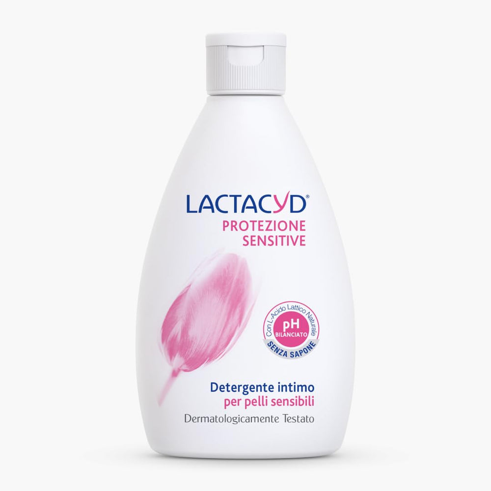 Lactacyd Sensitive Protection 300ml bottle offers gentle daily intimate care.