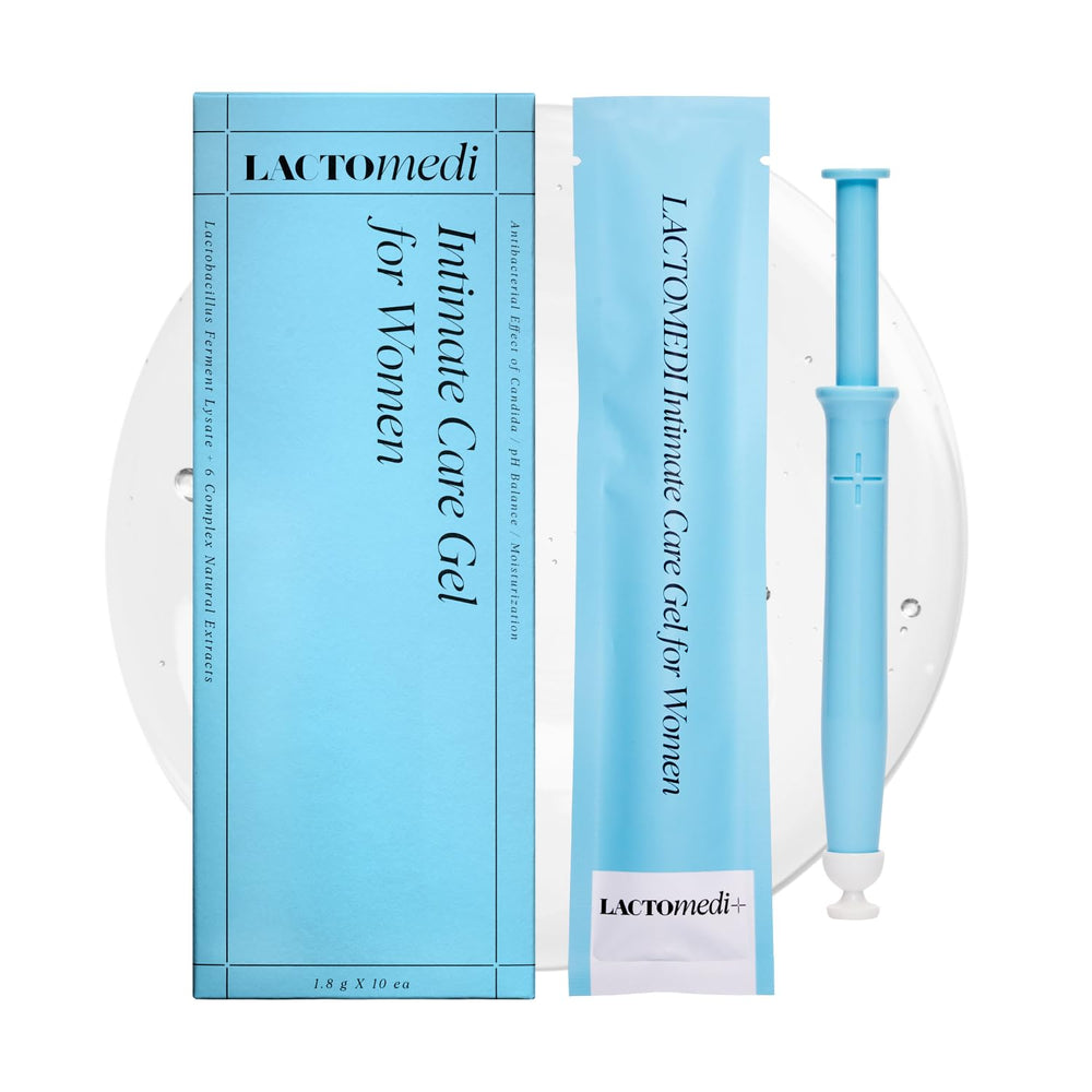LACTOMEDI box showing a 10-day care pack for convenient daily use