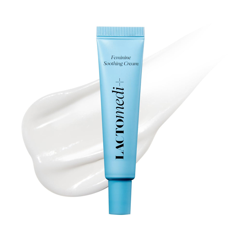 LACTOMEDI Feminine Soothing Cream bottle ready for on-the-go comfort.