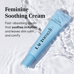LACTOMEDI cream texture close-up showing rich hydration for delicate skin.