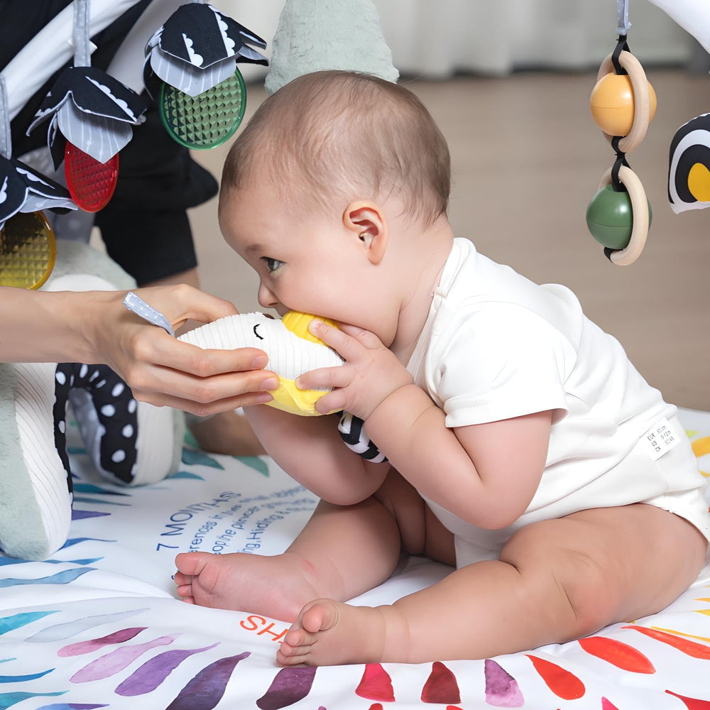 LADIDA non-slip bottom keeps the mat in place during play.