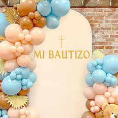 Ladinimo Mi Bautizo removable wall sticker safely adheres to surfaces without residue