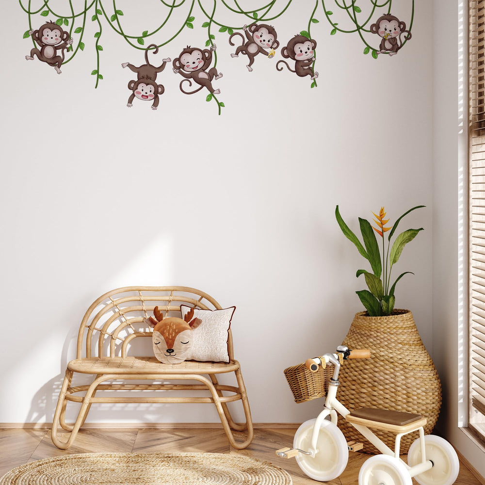 Ladinimo two-sheet wall decal set covering large walls with easy application.
