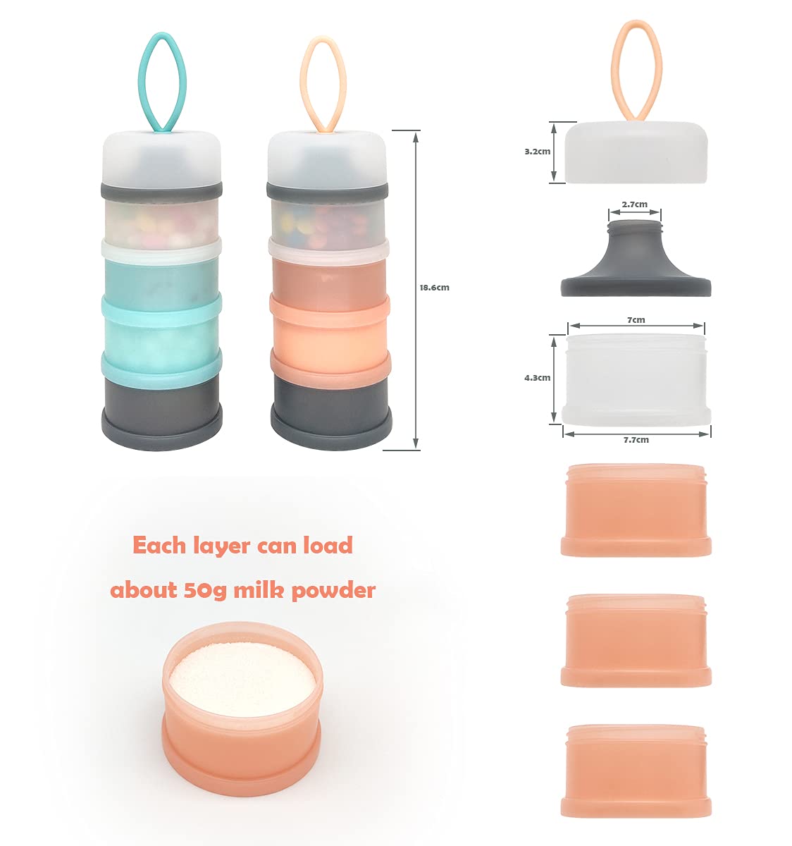 LADISO portable size fits in mom bag for quick feeding on outings