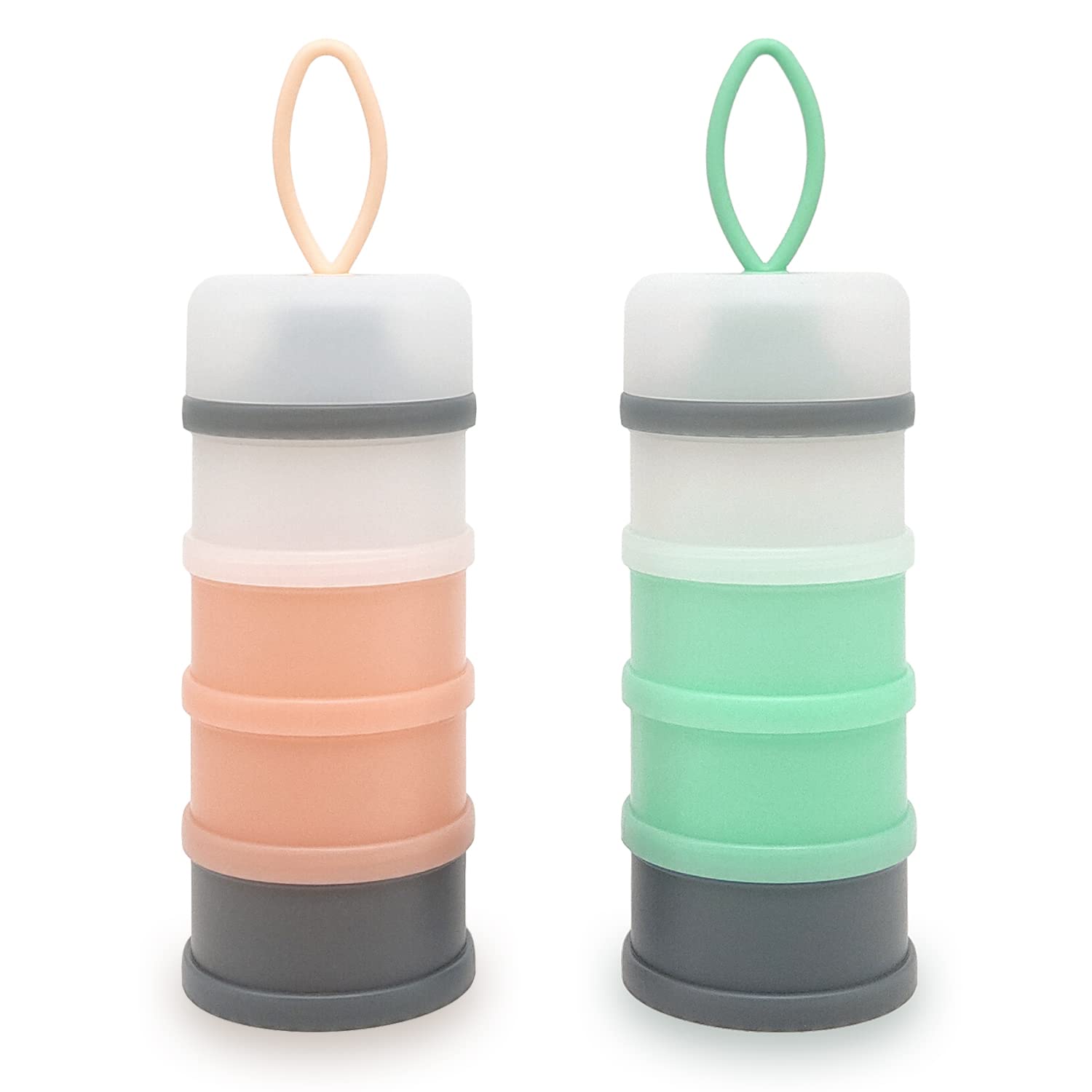 LADISO Baby Formula Dispenser top view demonstrating portable powder storage