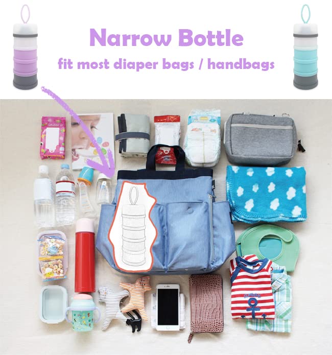 LADISO BPA-free travel container, dishwasher-safe and easy to clean.