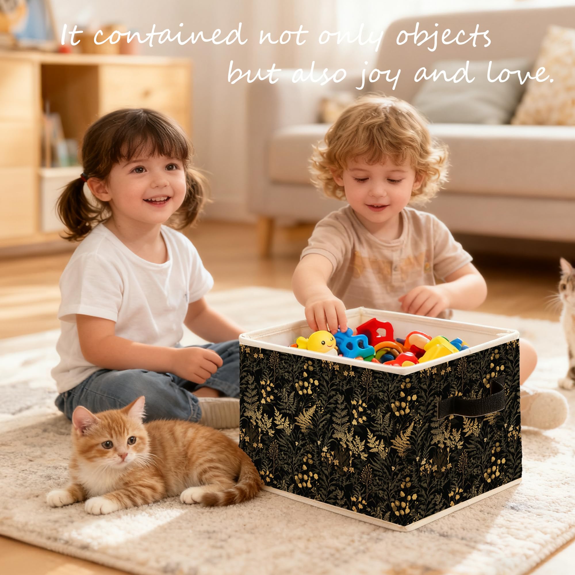 LADOCK 10.6 x 10.6 x 14.2 inch bin for daily storage needs.