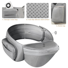 Laifarkost carrier with adjustable shoulder straps to fit different body types.