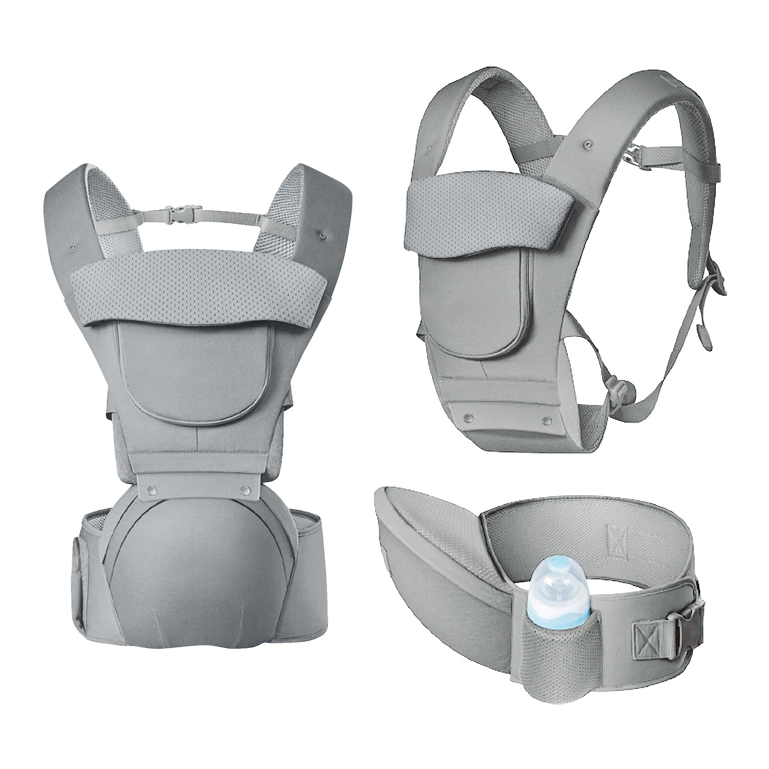 Laifarkost baby carrier foldable neck support for safe neck stabilization during use.