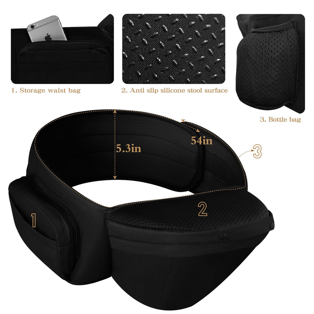 Laifarkost Baby Carrier Foldable Neck Support enhances neck safety as your child grows.