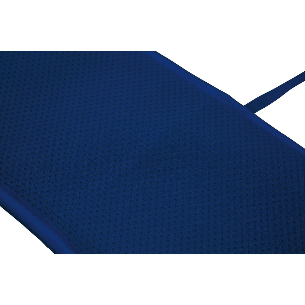 Laifarkost teething cover blue stitching detail highlights durable construction.