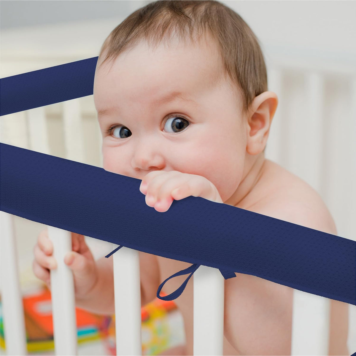Laifarkost teething covers soft mesh blue for full-size use, gentle touch for little teething moments.