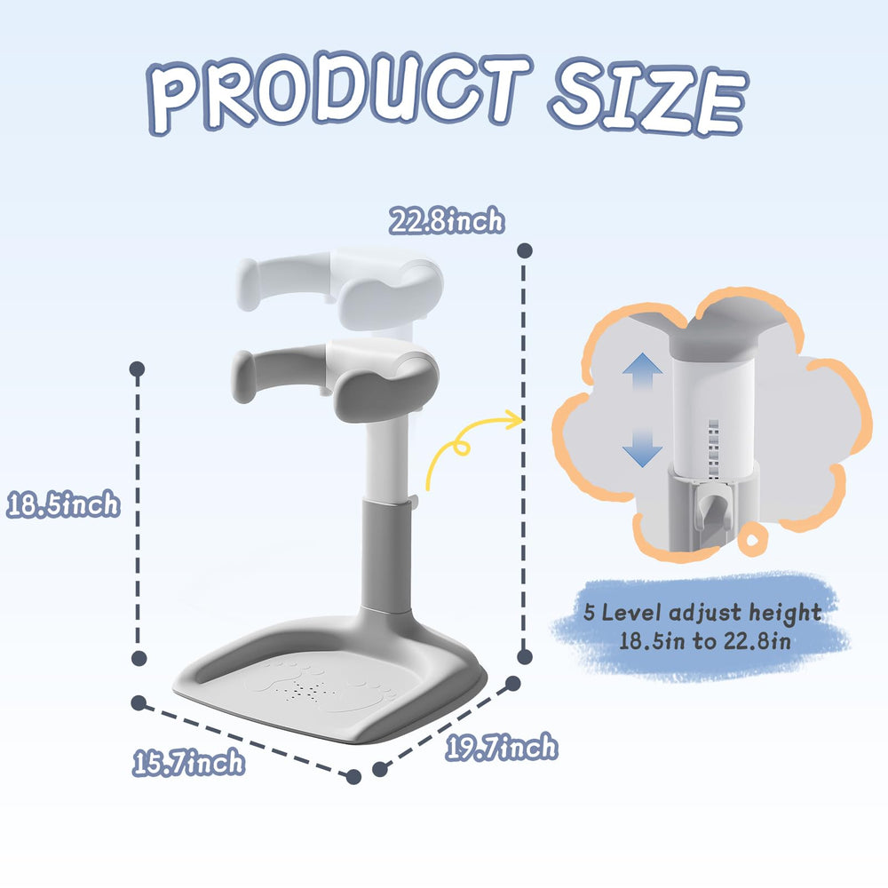 Laigoldana baby shower head holder keeps water easily within reach.