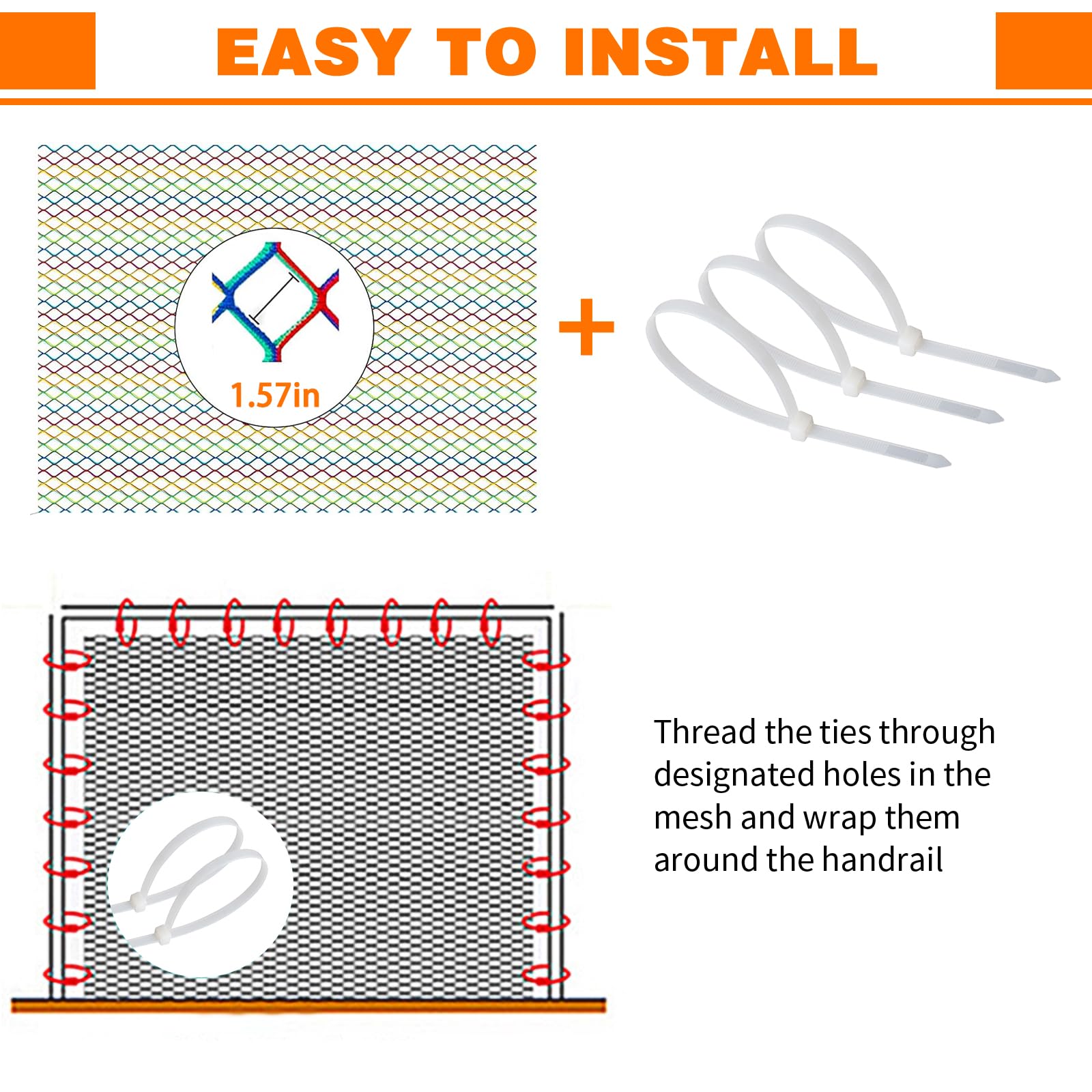 LAKNUAL safety net for windows helps keep little explorers safe indoors.