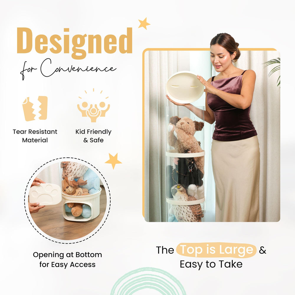 LALABOO spacious room-saver design helps keep kids' rooms tidy.