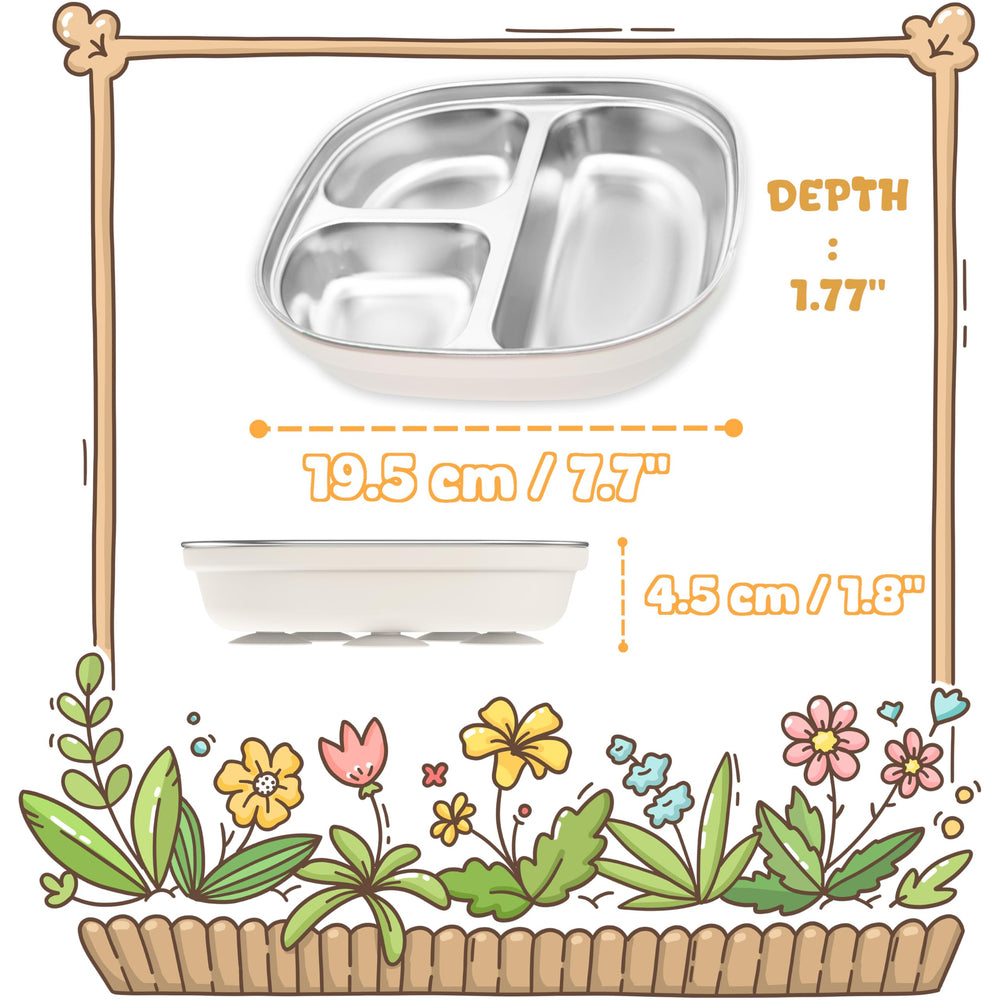 LalaDream removable silicone sleeve protects the plate while simplifying cleaning.