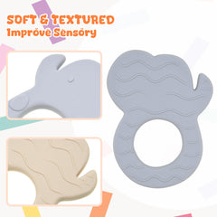 LalaDream sensory toy elephant features a modern design to intrigue infants