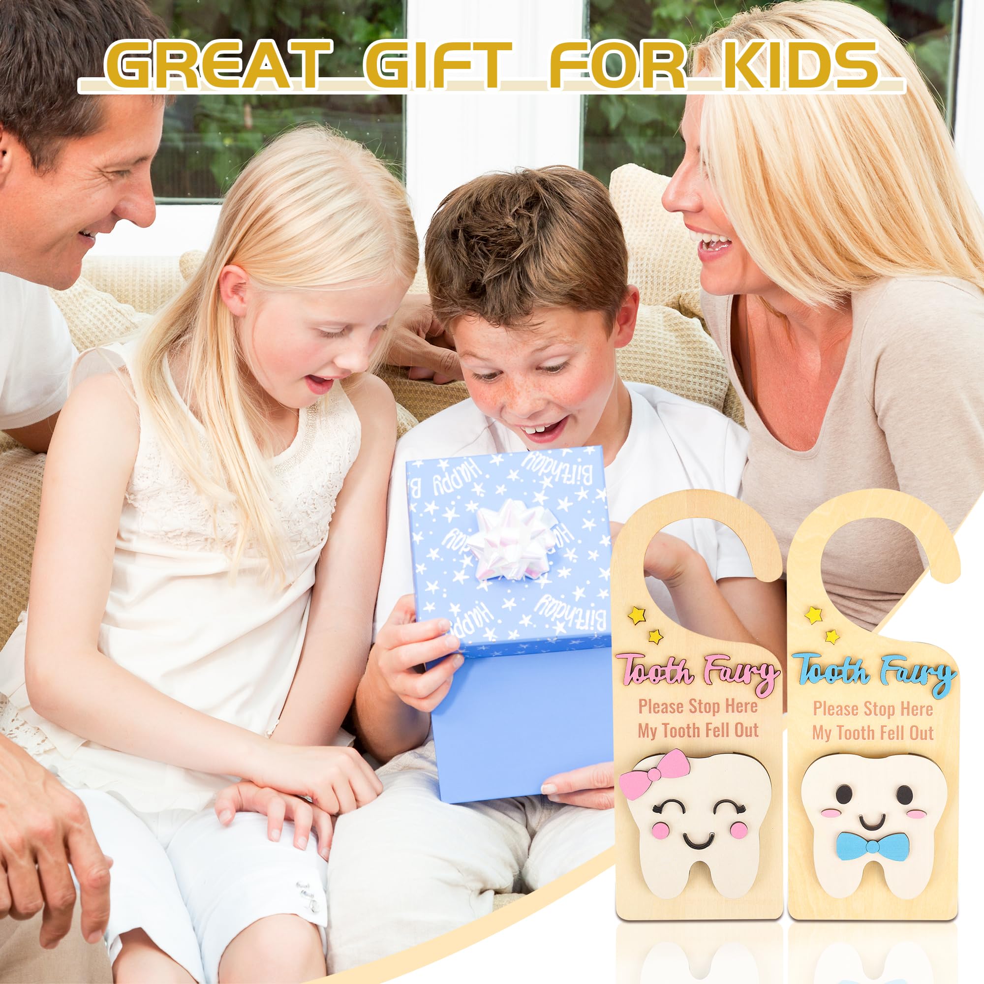 LALADUCK pink tooth fairy memories decor enhances a child's bedroom