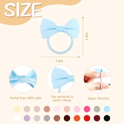 LALAURA baby hair ties with bows hold fine hair securely during play