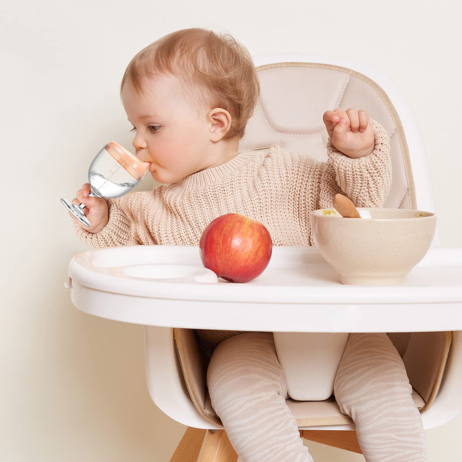 Lallisa three-water-outlets cup gives precise sips and better flow control.