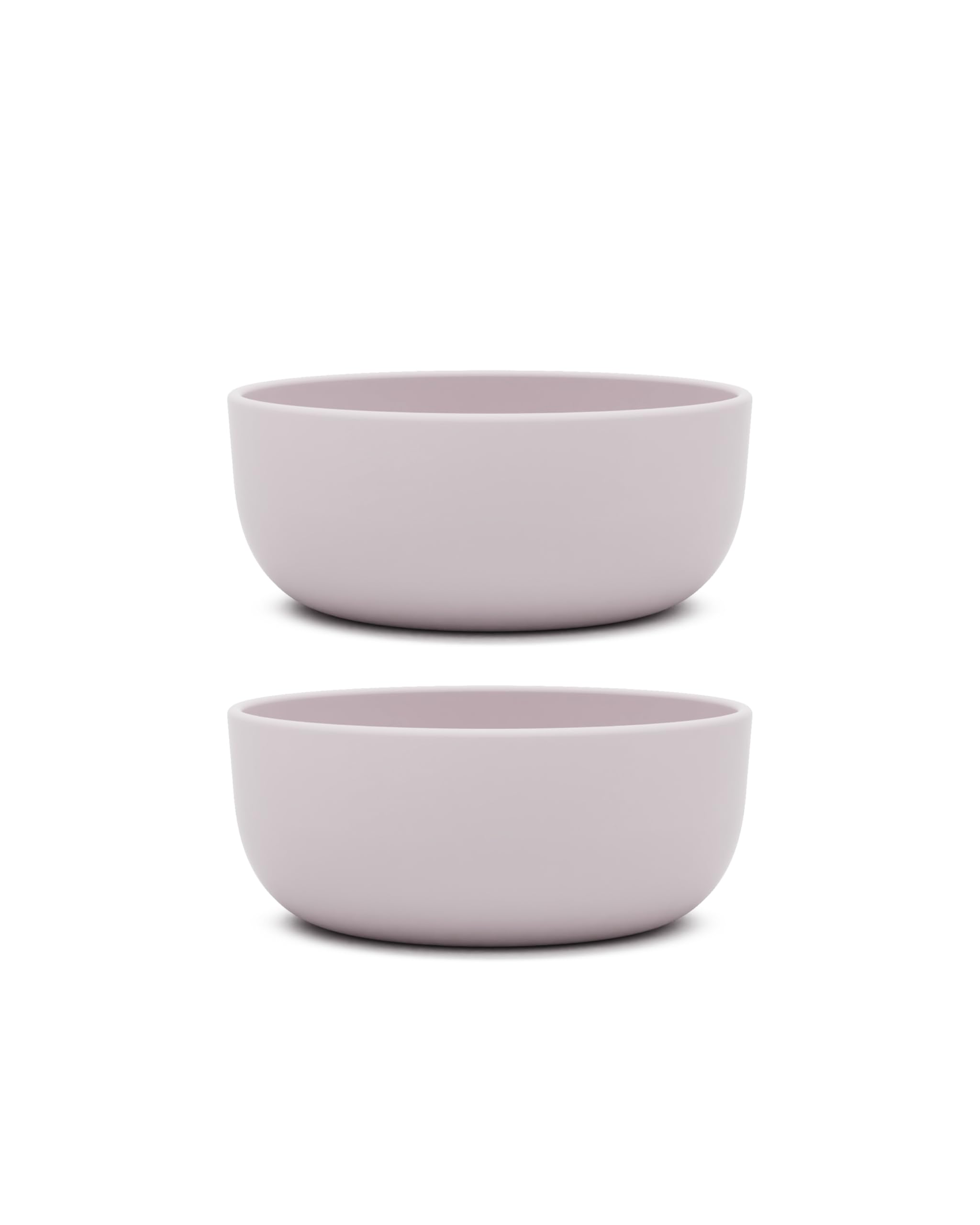 Lalo 2-pack silicone bowls with rigid core for base stability during self feeding