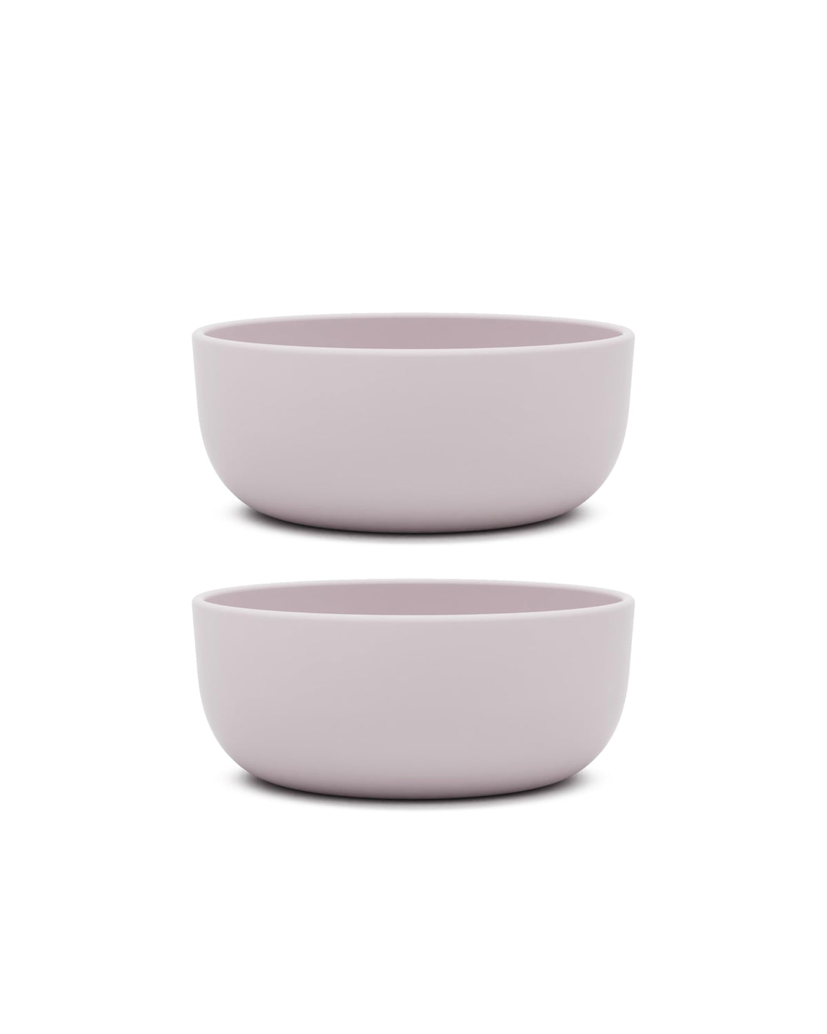 Lalo 2-pack silicone bowls with rigid core for base stability during self feeding