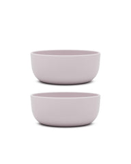 Lalo 2-pack silicone bowls with rigid core for base stability during self feeding