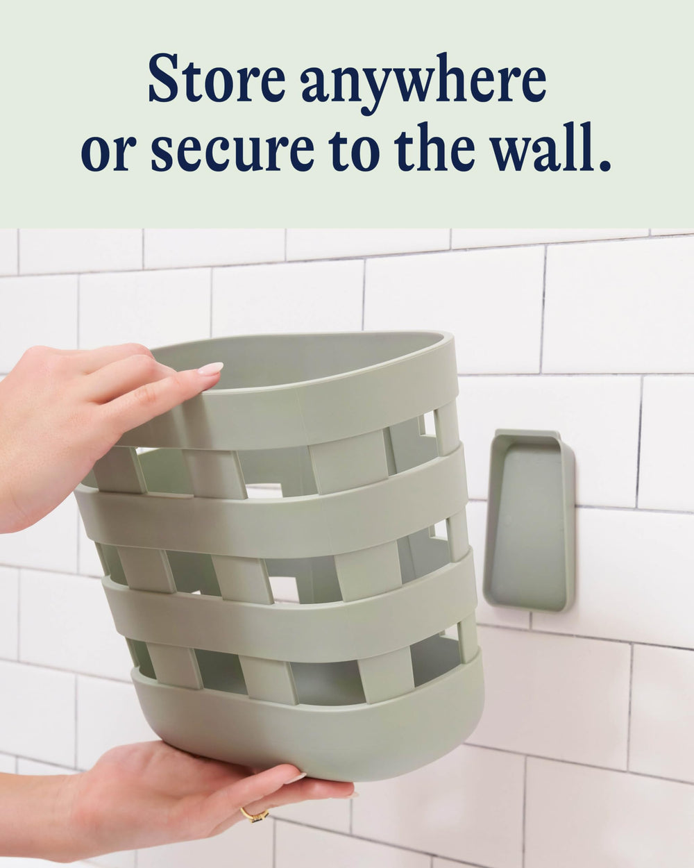 Lalo Bath Time Storage Bin features easy cleanup design for quick maintenance.