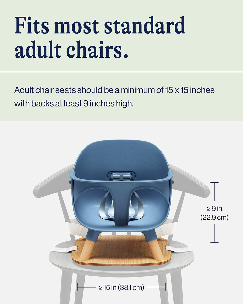 Lalo booster seat blueberry requires no setup, just fasten to the chair