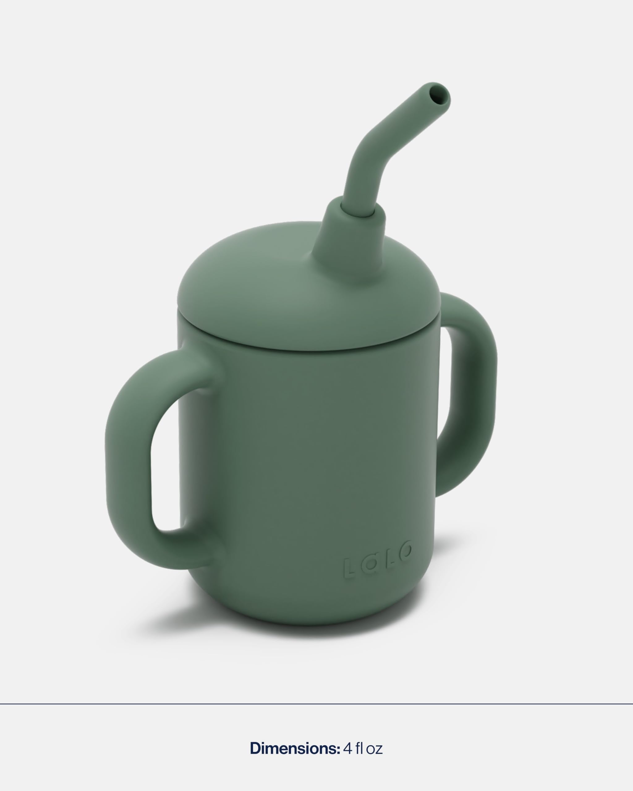 Lalo olive cup lid leak-proof design in travel scenario.