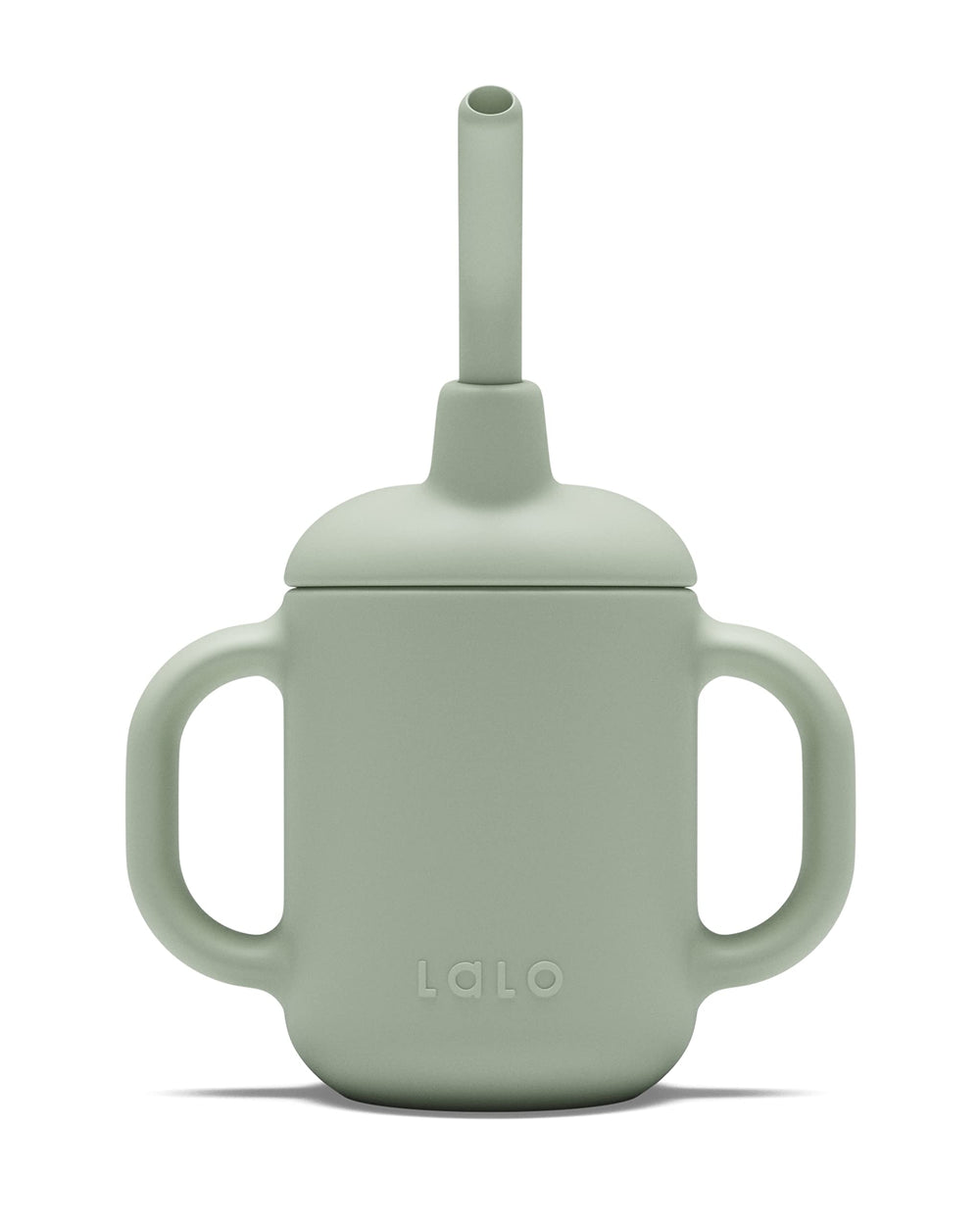 Lalo Little Cup Sage 4oz shown, compact and safe for tiny hands, ideal for on-the-go hydration