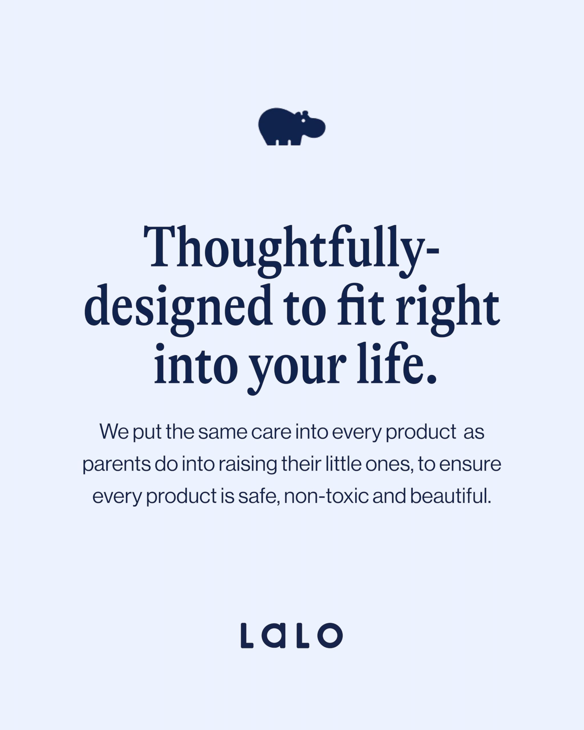 Lalo non-suction bowls provide a stable base for independent eating