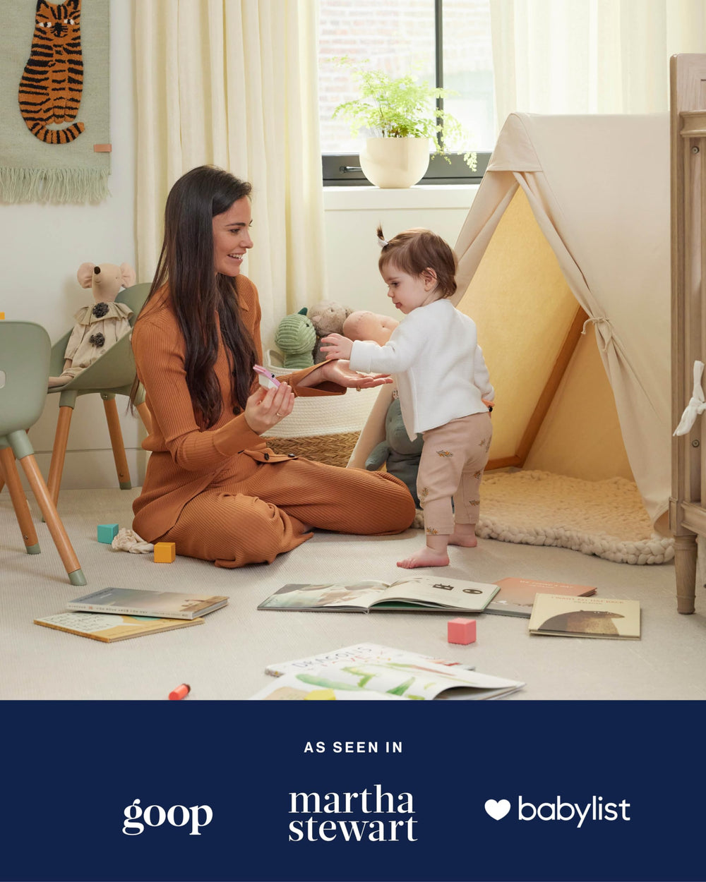 Lalo Play Tent fits neatly in small rooms to keep play areas organized