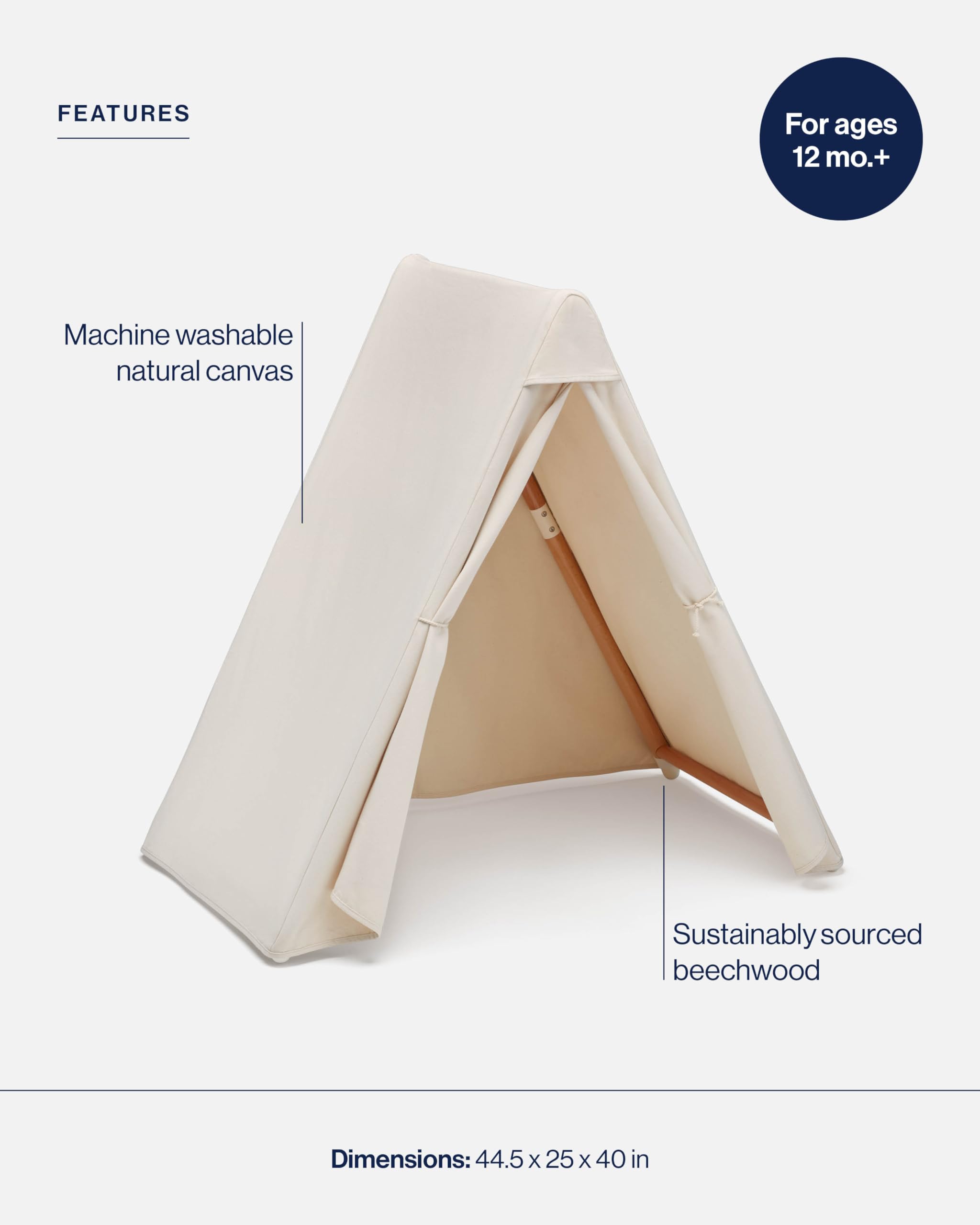 Lalo Play Tent creates an indoor fort for imaginative play and cozy corners