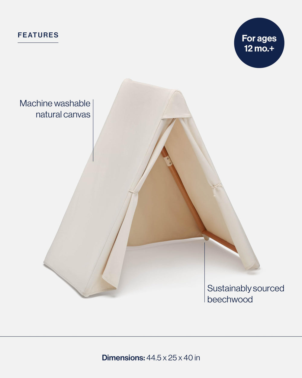 Lalo Play Tent creates an indoor fort for imaginative play and cozy corners
