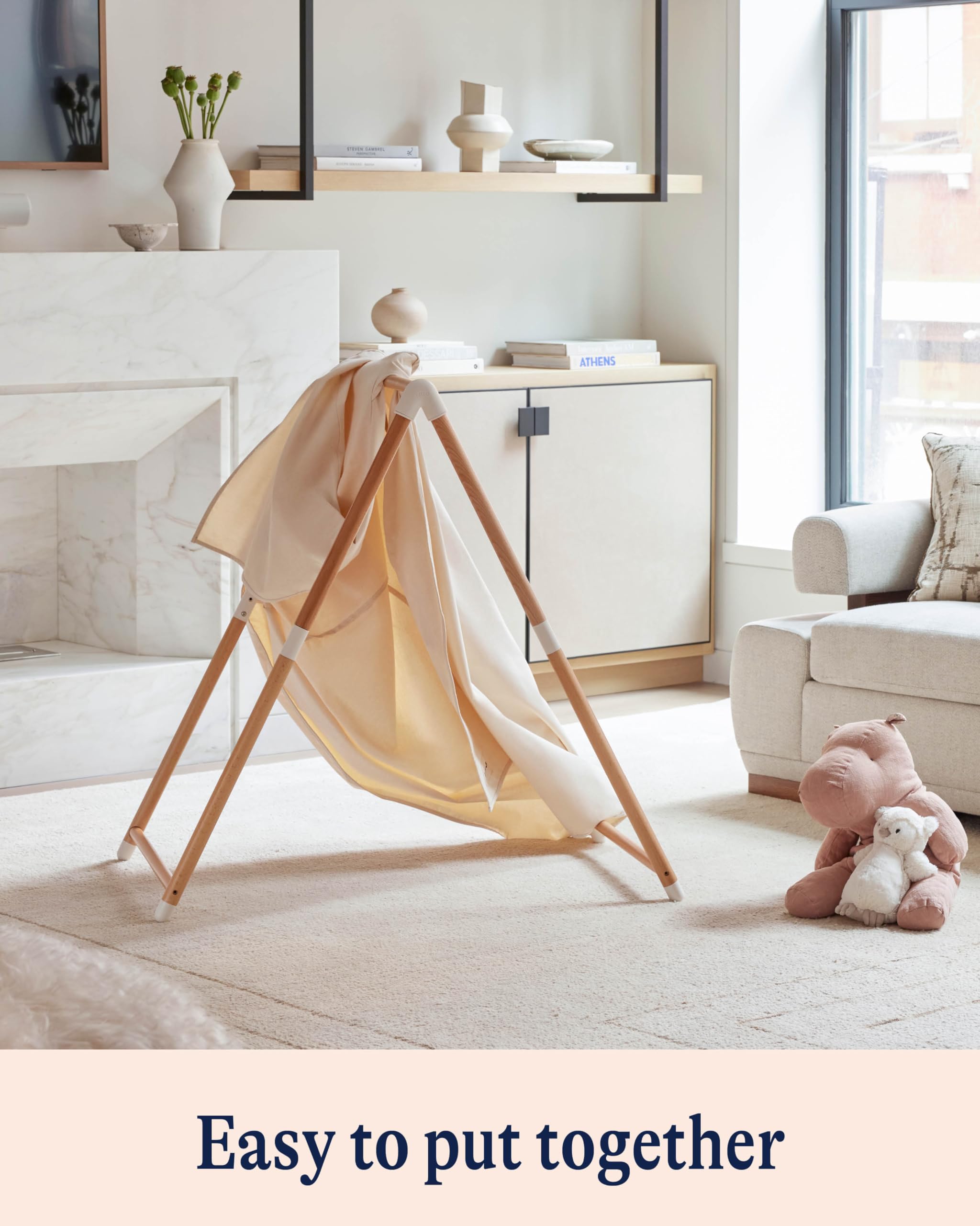 Lalo Play Tent features natural canvas for breathable, comfortable play spaces