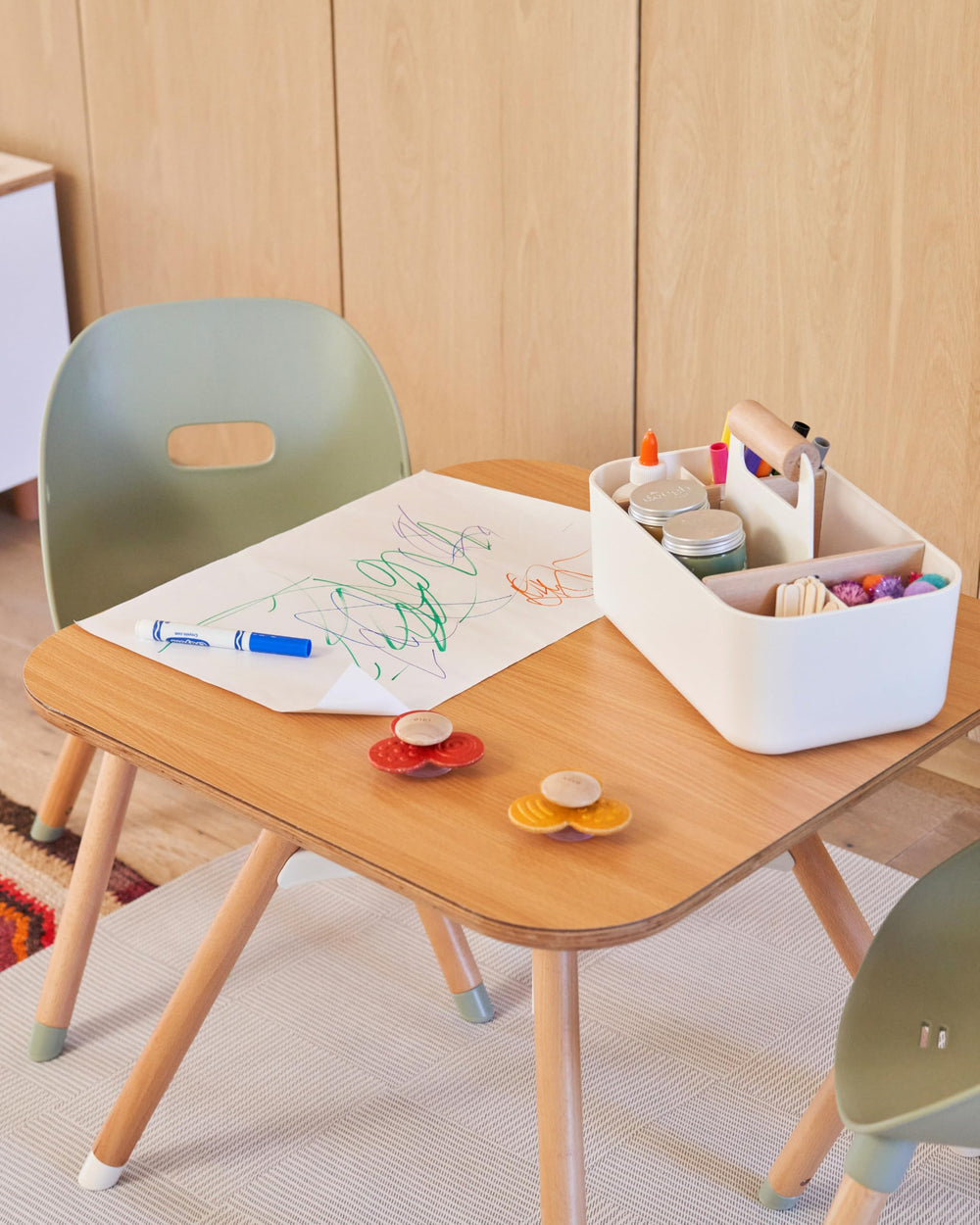 Lalo The Caddy art supplies holder for crafts and projects.
