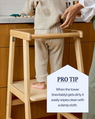 Lalo Tower safe non-toxic finish supports worry-free learning.