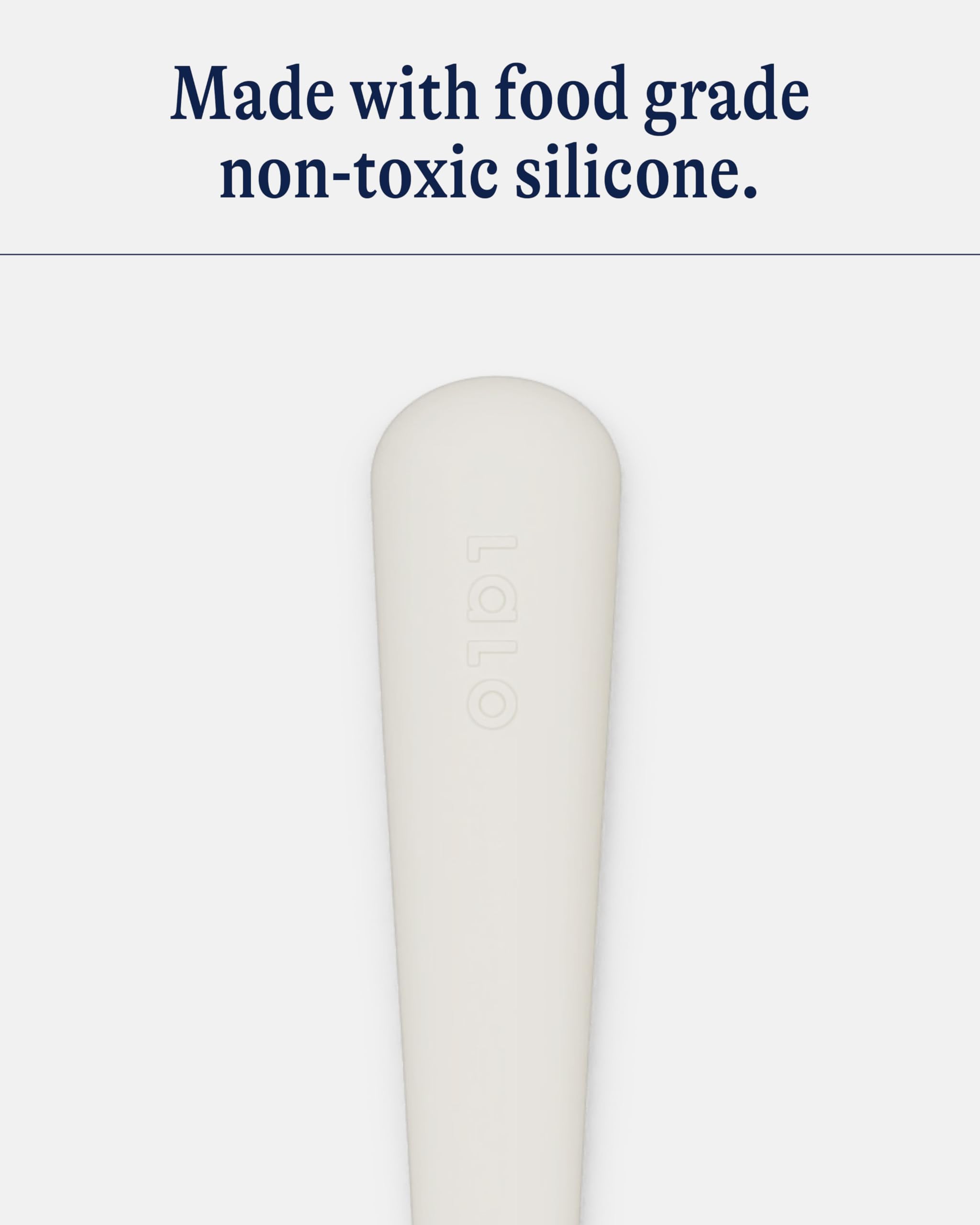 Lalo Utensils ergonomic grip supports confident eating and independence.