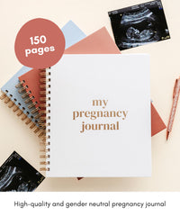 Lamare Pregnancy Journal hardcover and spiral binding for durability