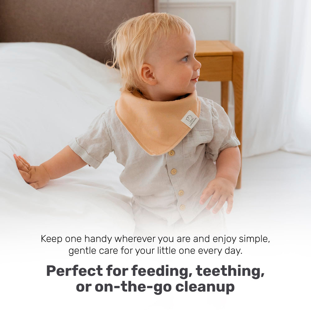 Lamb Babies Bandana Bib is easy to wash and quick to dry
