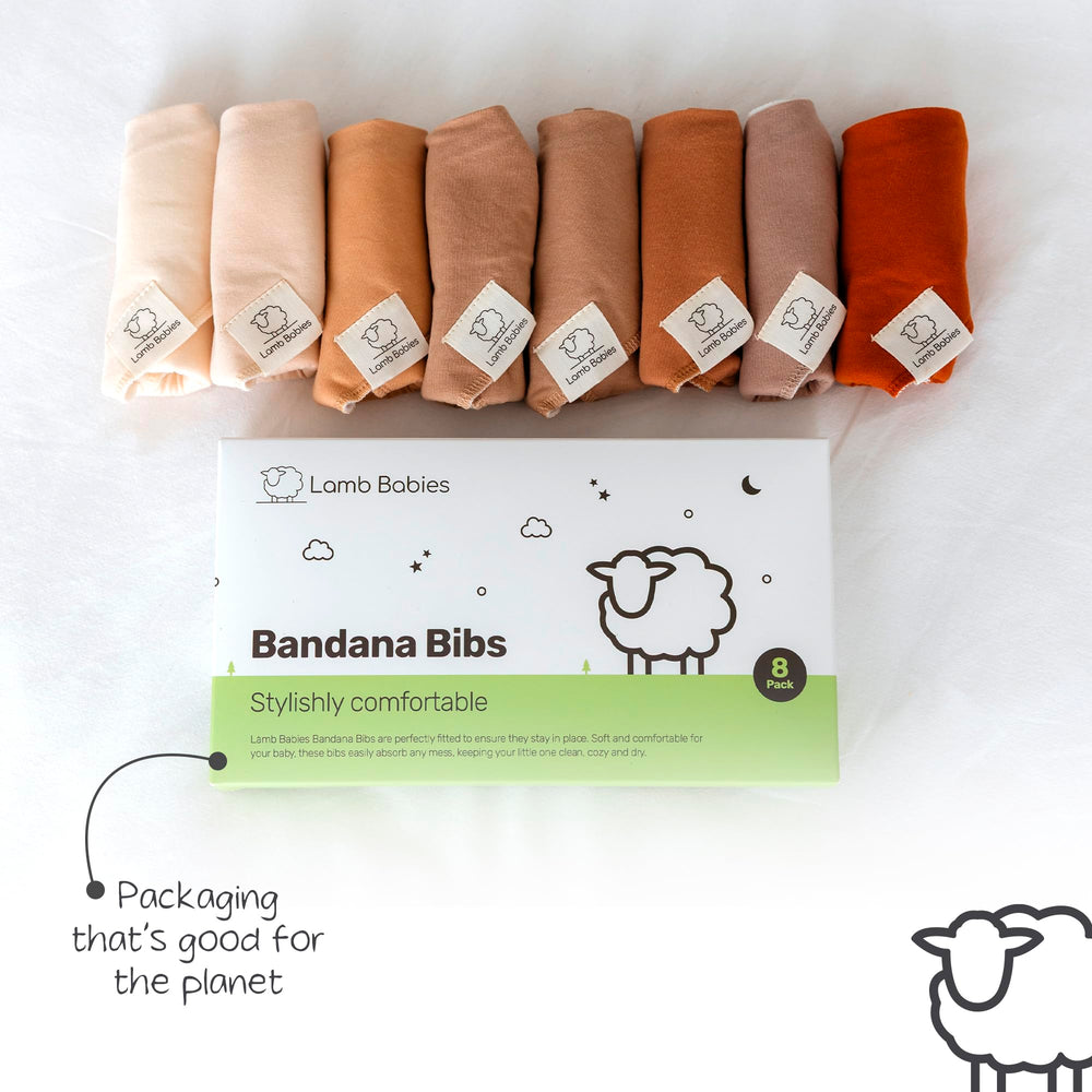 Lamb Babies Bandana Bib is lightweight and suitable for newborns